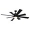 Vaxcel Crawford 60 in. 6 Blade Black Farmhouse Indoor Ceiling Fan with Light Kit and Remote F0109 - alternate 1